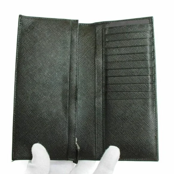 Prada Saffiano Black leather long wallet 2MV836 - Picture 5 of 6
